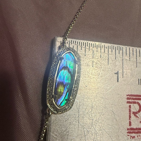 Kendra Scott Eva 14k Gold Multicolor Abalone 19” Pendant Necklace - Picture 8 of 12